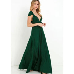 Sexy Damen Boho Maxi Club Kleid | Rotes Bandage Lang Kleid | Party Multiway Brautjungfern Umwandlungs Infinity Kleid 2025