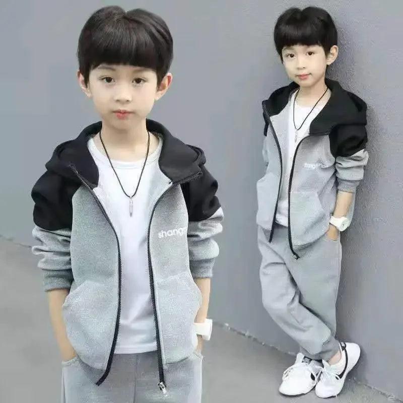 New Spring Autumn Boys' Clothing Set | Stylish Tracksuit for Kids