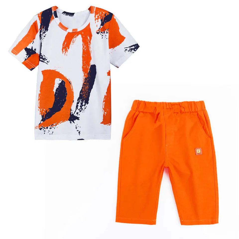 Boys Cotton Summer Clothing Set | Stylish Shorts &amp; Shirt Combo