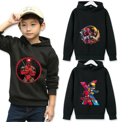 Deadpool &amp; Wolverine Kinder Hoodie | Winter Pullover für Jungen