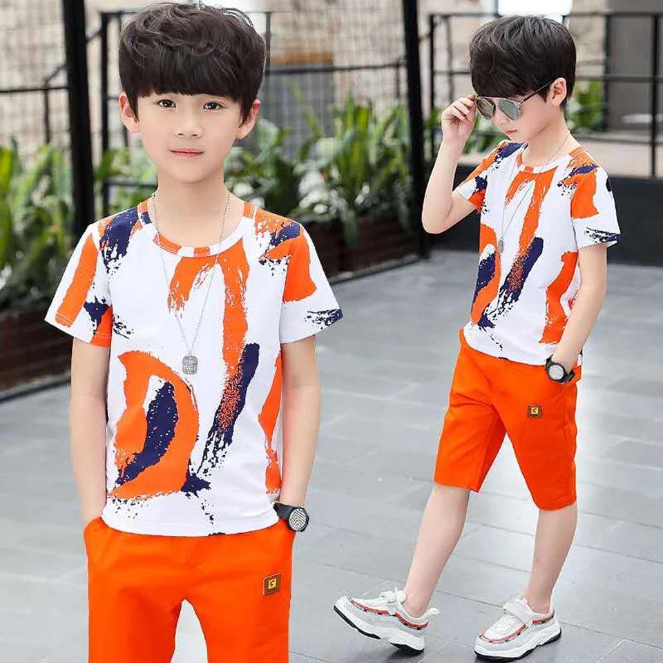 Boys Cotton Summer Clothing Set | Stylish Shorts &amp; Shirt Combo