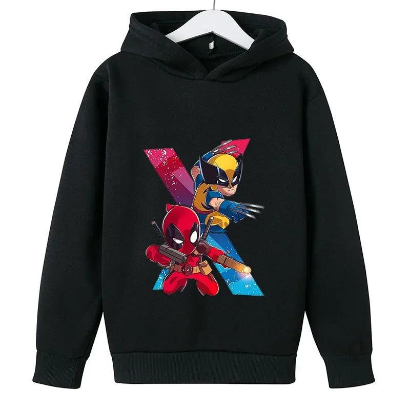 Deadpool &amp; Wolverine Kinder Hoodie | Winter Pullover für Jungen