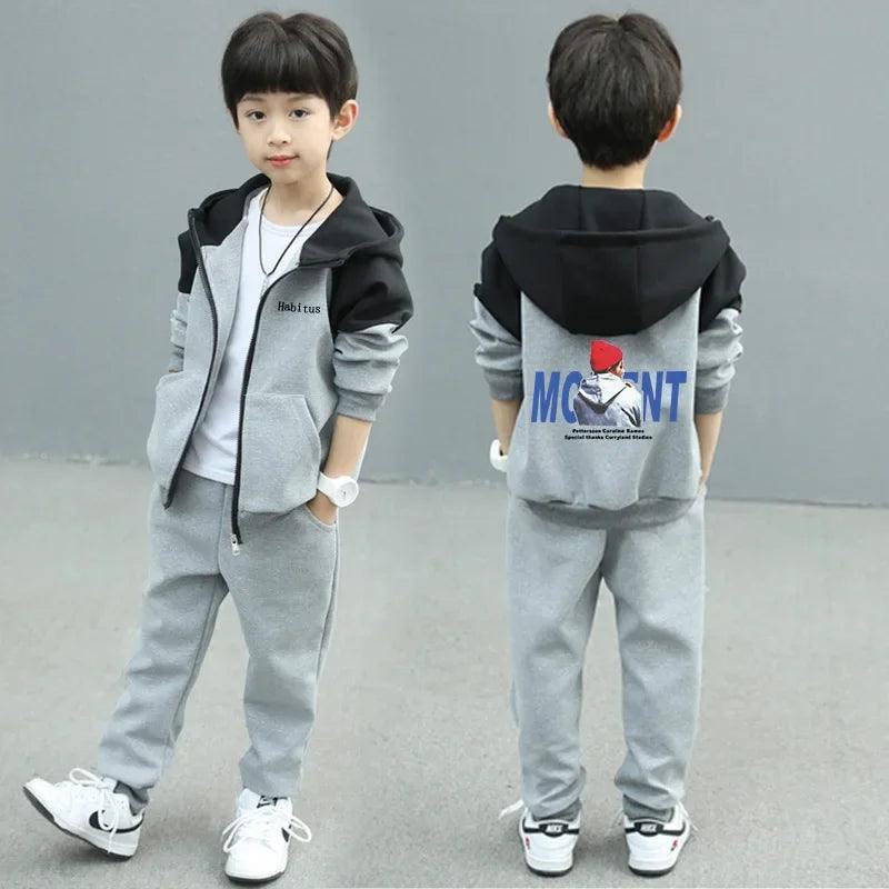 New Spring Autumn Boys' Clothing Set | Stylish Tracksuit for Kids