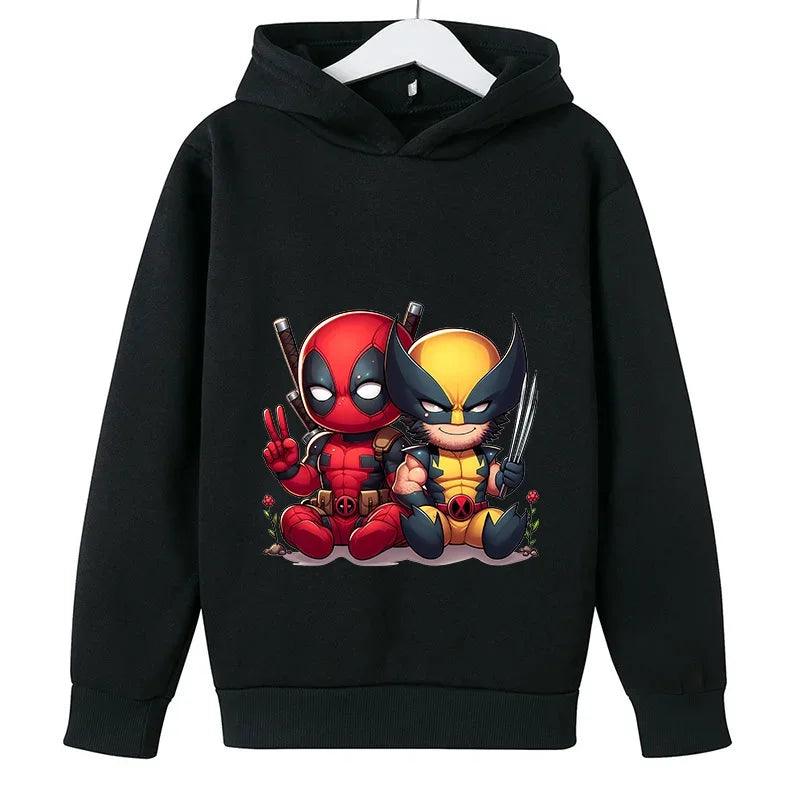 Deadpool &amp; Wolverine Kinder Hoodie | Winter Pullover für Jungen