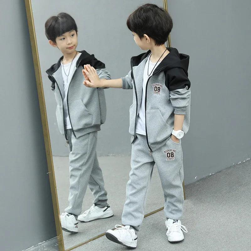 New Spring Autumn Boys' Clothing Set | Stylish Tracksuit for Kids