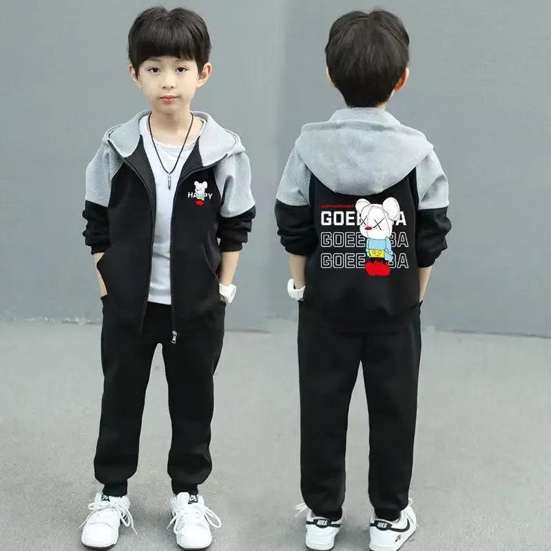 New Spring Autumn Boys' Clothing Set | Stylish Tracksuit for Kids