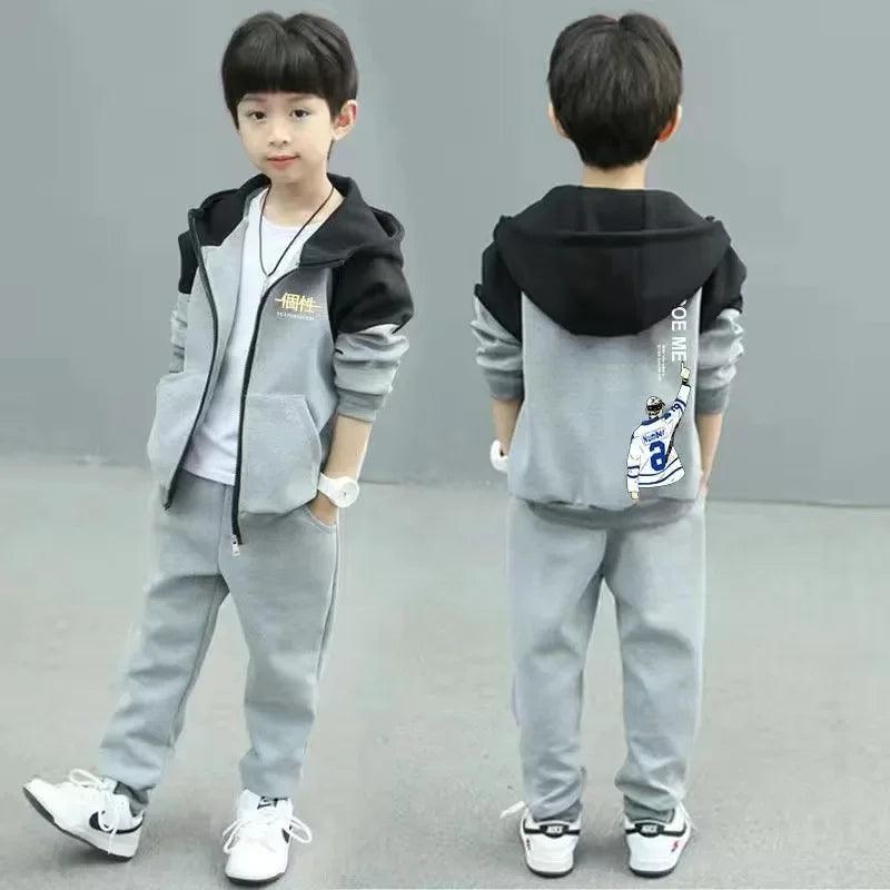 New Spring Autumn Boys' Clothing Set | Stylish Tracksuit for Kids